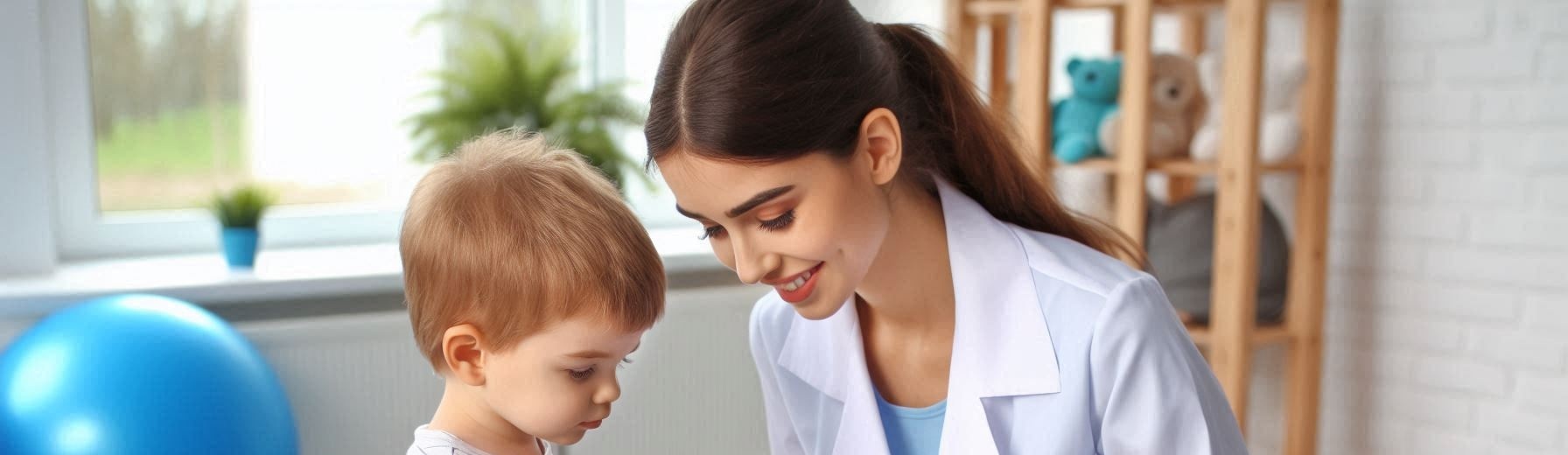 Profissional do Centro NEUDIM trabalhando habilidades sociais e interação com criança em ambiente terapêutico